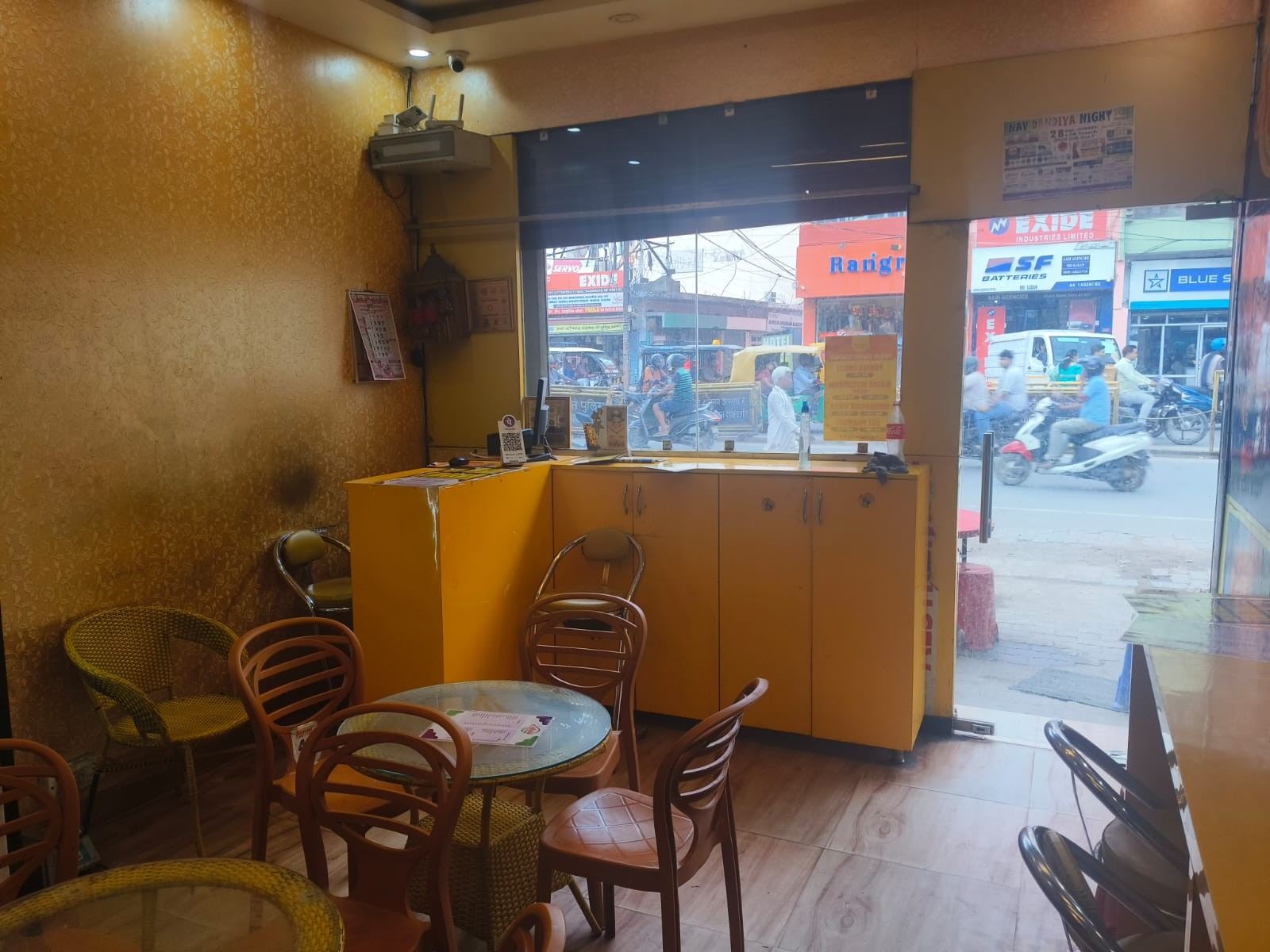 Malai Chaap Corner indoor seating area